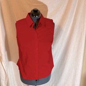 NWT Liz Claiborne beautiful hot red tank top L